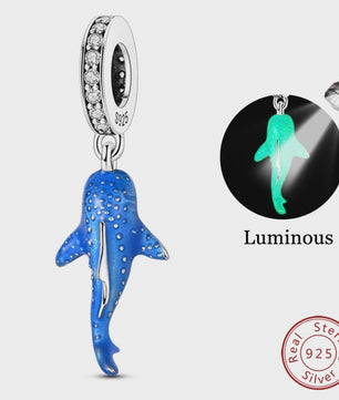 925 Sterling Zilver Charms: Walvishaai, Zeepaardje & Dolfijn - Luminous DIY Sieraden & Cadeaus