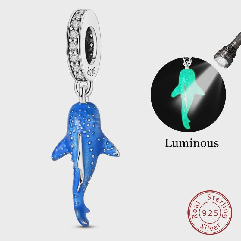 925 Sterling Zilver Charms: Walvishaai, Zeepaardje & Dolfijn - Luminous DIY Sieraden & Cadeaus
