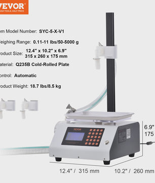 Automatische Vloeistof Vulmachine met Digitale Controle - 50-5000g