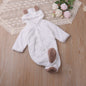 Schattige Baby Romper met Berenoren - Winter Jumpsuit voor Jongens & Meisjes