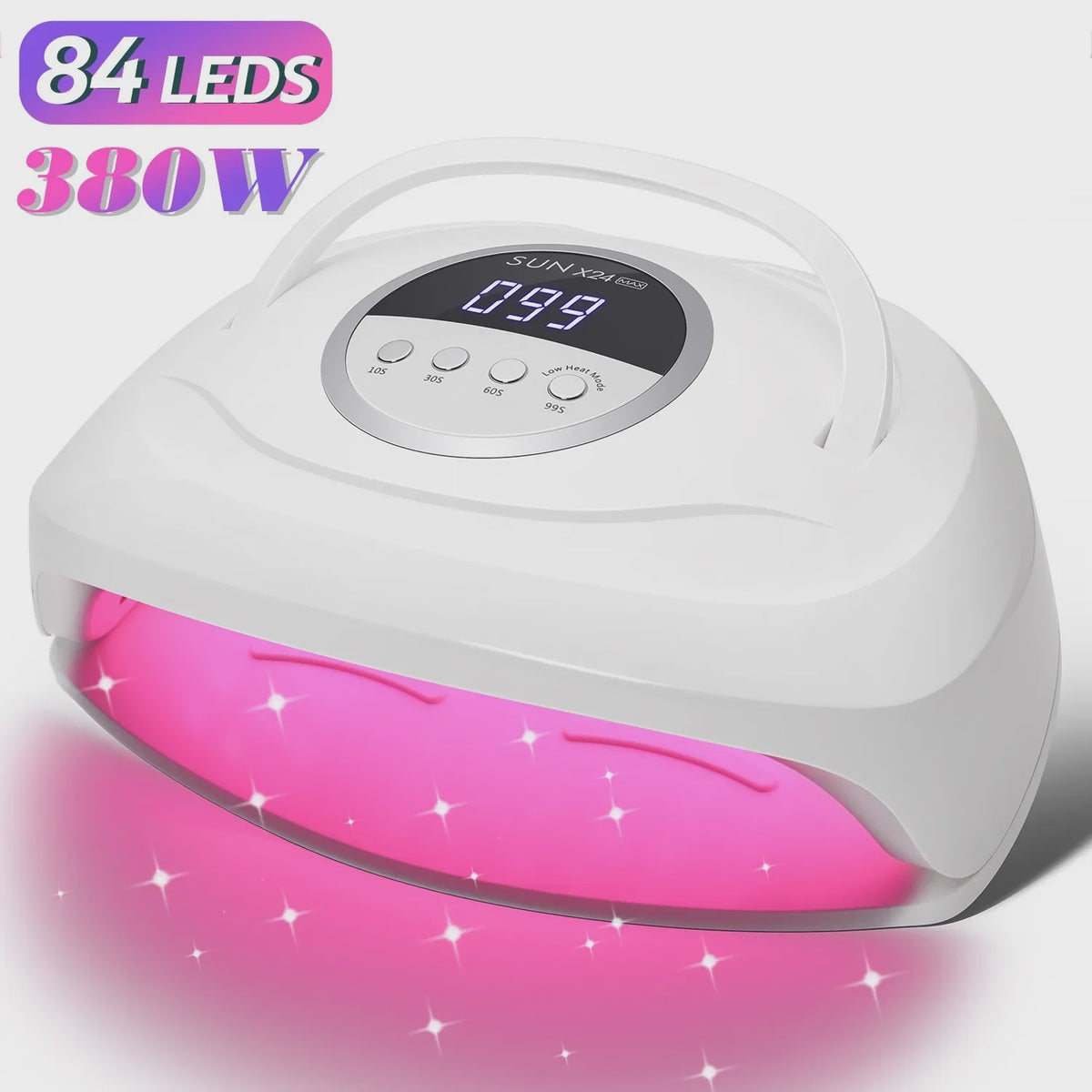 380W UV LED Nagel Lamp - 84 LEDs, Snellrogend & Automatische Sensor