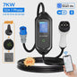 Draagbare EV Charger 3.5/7KW Type 2, 16A Snel Laadkabel met WiFi & APP Controle