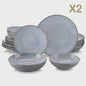 Vancasso Karst Servies Set 16/32 Delig Steengoed met Borden, Bowls en Mokken voor 4/8/12 Personen