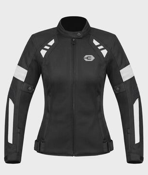 Ademende Dames Motorjas Zomer - Mesh Textiel met Verwijderbare Protectors