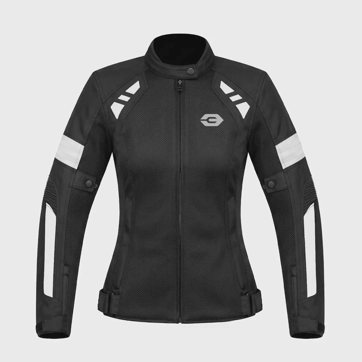 Ademende Dames Motorjas Zomer - Mesh Textiel met Verwijderbare Protectors