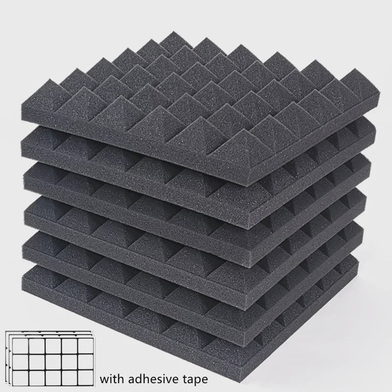 Akoestische Panelen 30x30x5cm - Geluidsabsorberend Studio Schuim (12/24 Stuks)