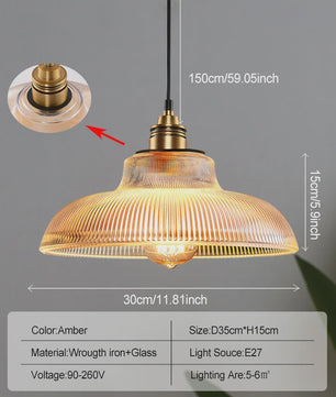 Nordic Groene Glazen Hanglamp - Stijlvolle Plissé Design Verlichting