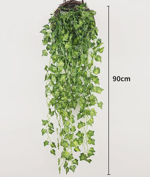 Kunstplant Hangplant 90cm - Nep Varen Slungel met Bladeren voor Decoratie