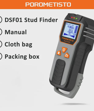 6-in-1 Stud Finder & Muurscanner: Detecteert Hout, Metaal, Elektra & Leidingen