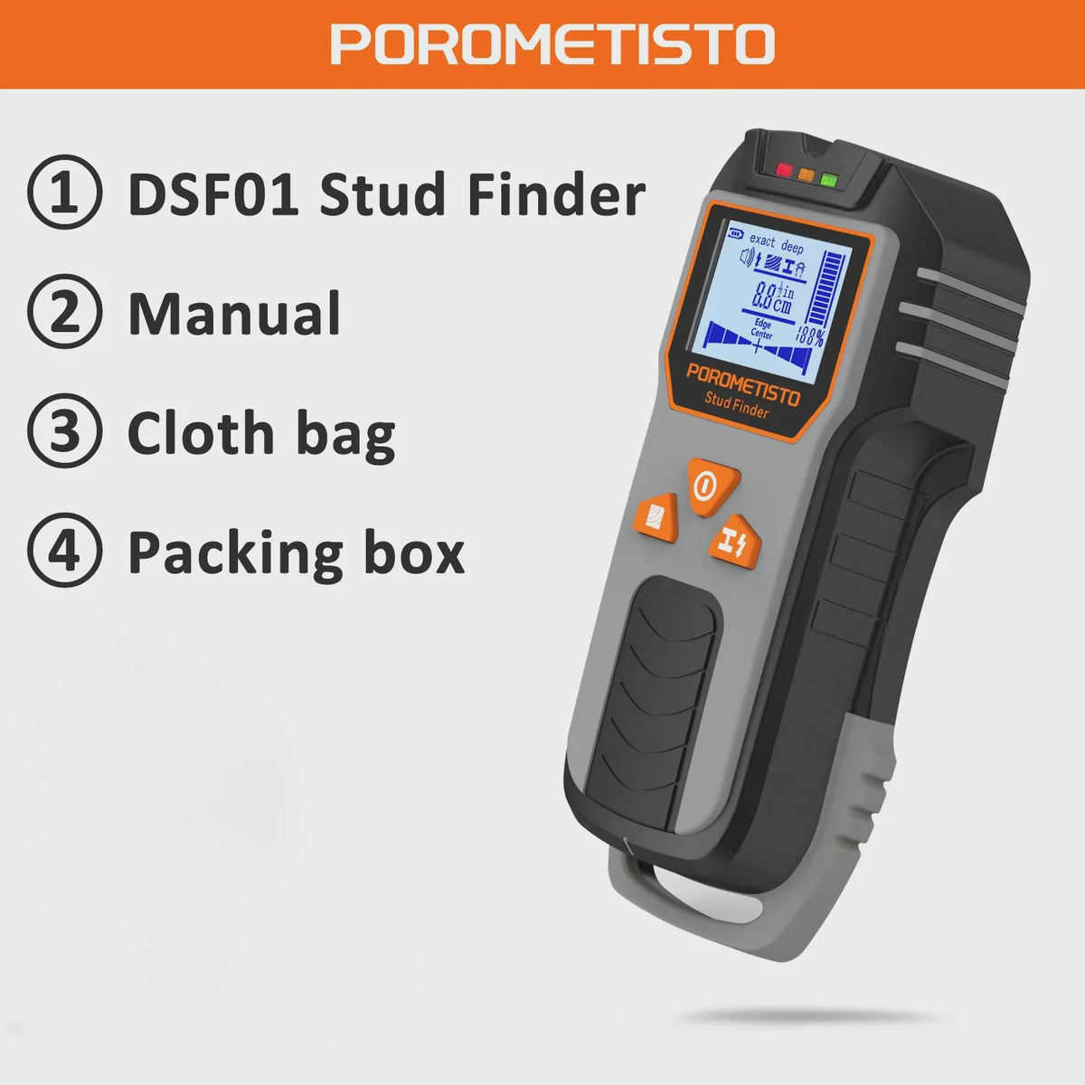 6-in-1 Stud Finder & Muurscanner: Detecteert Hout, Metaal, Elektra & Leidingen