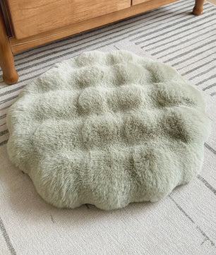 Luxe Pluche Zitkussen met Memory Foam - Rond, Zacht & Comfortabel