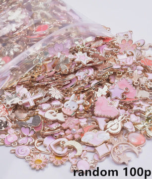 Grote Mix Bedeltjes (30/60/100 stuks) - Enamel & Drip Oil - Voor Sieraden Maken