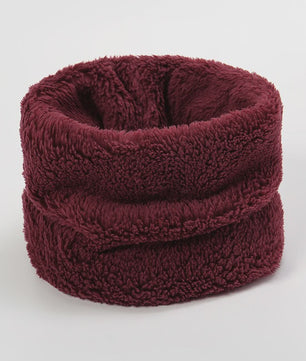 Cashmere Warm Collor Ring Winter Scarf Solid Plush Thick Outdoor Sports Men Women Children Neckerchief Full Face Mask Muffler