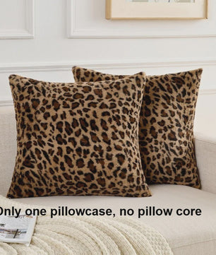 Luxe Kussenhoes Luipaardprint Fluweel - Zacht & Decoratief voor Sofa