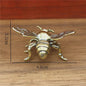 Miniatuur Koperen Insect Beeldjes: Bidsprinkhaan, Libelle, Bij & Krekel - Feng Shui Decoratie