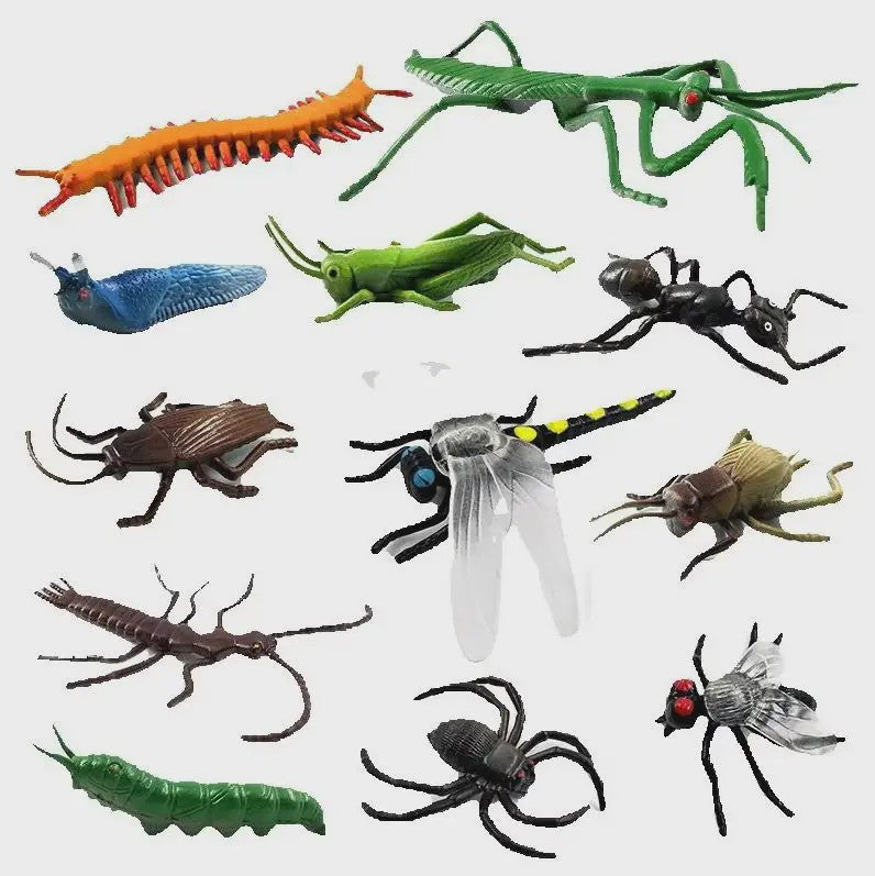 12-delige set realistische insectenfiguren voor tuin en huisdecoratie