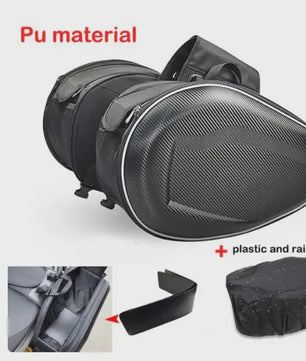 Universele Motor Zadel Tassen Set - Waterdicht, Uitbreidbaar & Helm Opslag