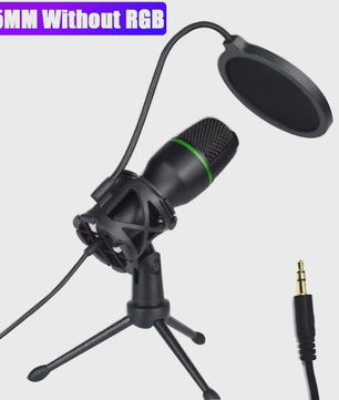 Professionele USB Condensator Microfoon voor PC, Laptop, Gaming, Streaming & Podcast - Met RGB Verlichting