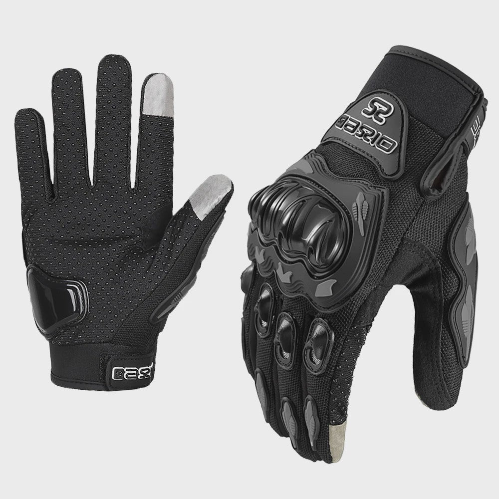Ademende Motorhandschoenen Volledige Vinger - Anti-slip, Slijtvast & Touchscreen Compatibel