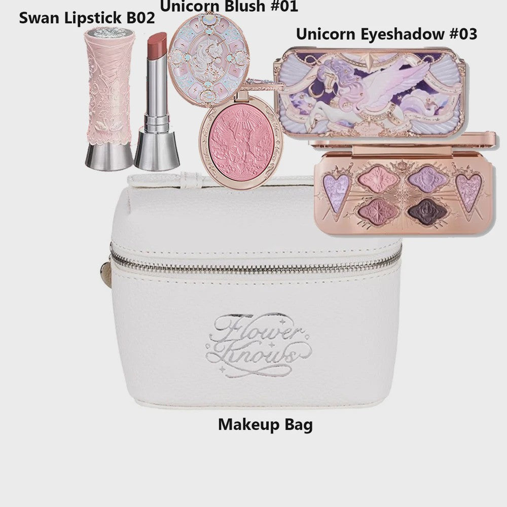 Flower Knows Luxe Make-up Cadeaubox: Foundation, Blush, Lip Cream & Tas