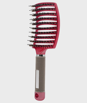 Ontwarrende Haarborstel met Natuurlijke Borstelharen & Nylon - Voor Nat & Droog Haar, Krullen & Styling