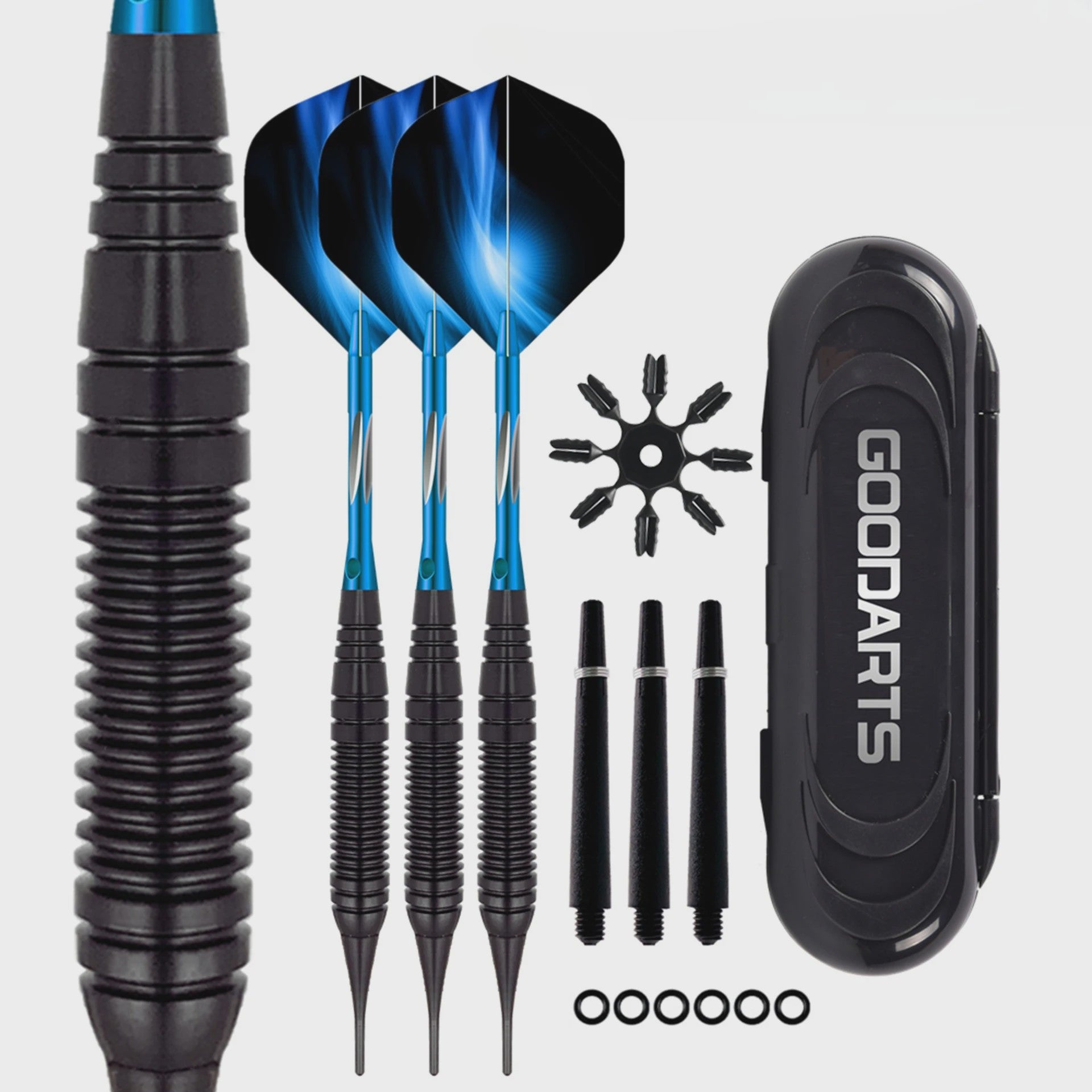 Professionele 20g Soft Tip Darts Set met Aluminium Shaft en Opbergdoos