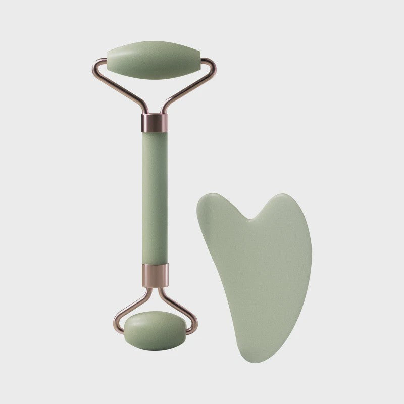 Gezichtsroller & Gua Sha Set - Resin Massage Roller voor Gezicht, Nek en Ogen - Beauty & Huidverzorging