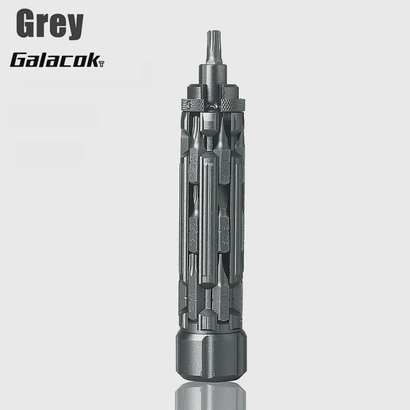 Galacok 19 in 1 Multi Bit Screwdriver S1 EDC Magnetic Screwdriver Tool Gifts for Men Portable Repair Tool Kit for Home Repairs