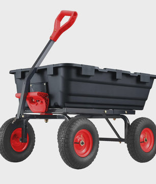 Poly Tuin Kipkar met Stalen Frame en 2-in-1 Handvat - 360kg Laadvermogen