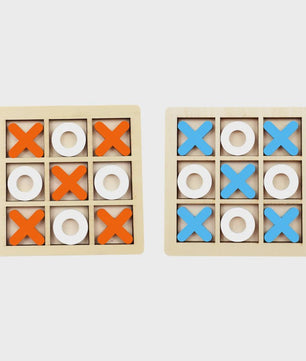 Houten Montessori Boter-kaas-en-eieren Spel: Interactieve Puzzel voor Kinderen - Educatief en Hersentrainend Speelgoed
