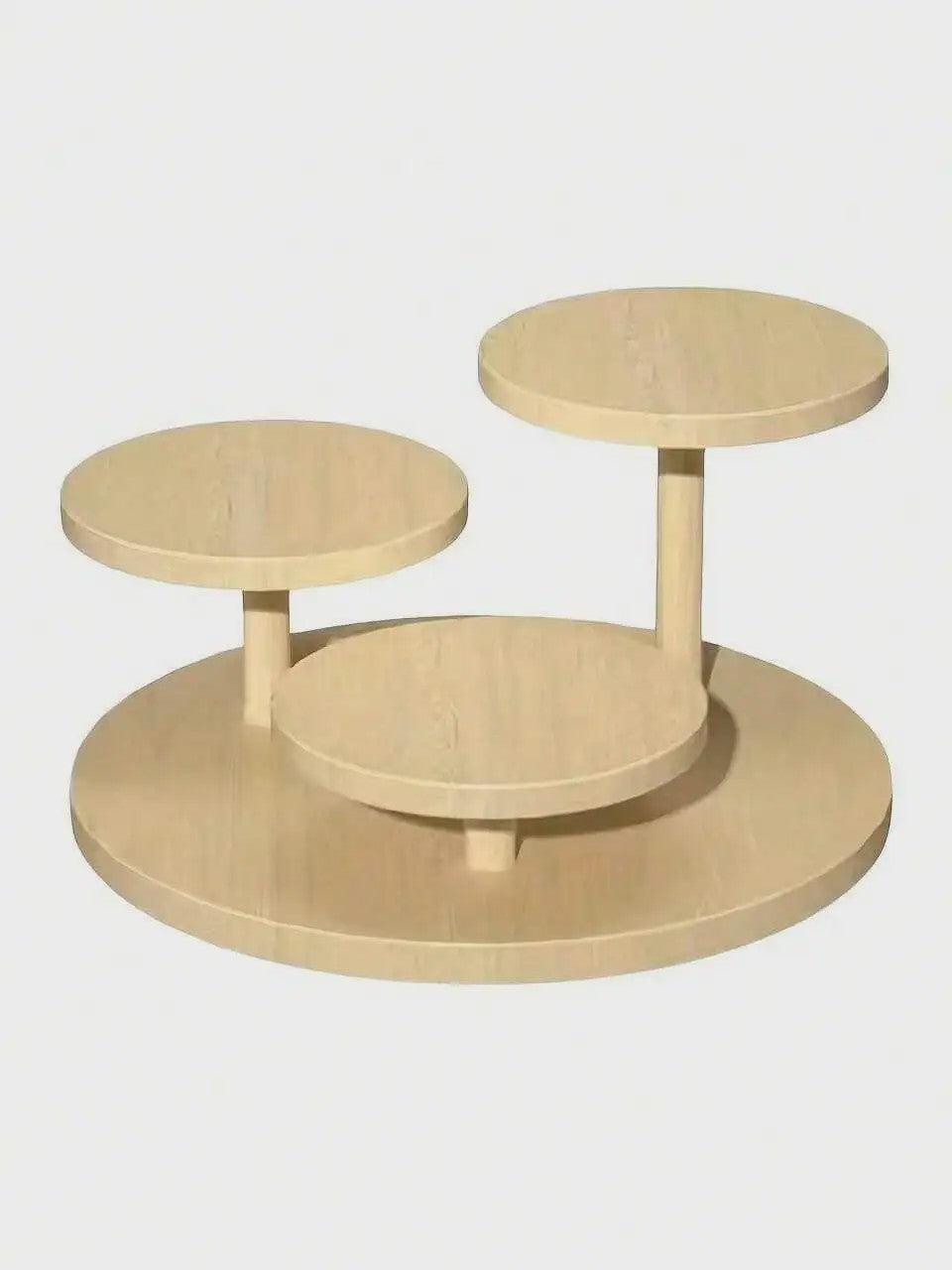 Houten Display Rek met Meerdere Niveaus - Stijlvolle Opberger voor Sieraden, Planten & Decoratie