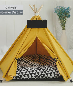 Stijlvolle Huisdierten Teepee Tent - Comfortabel & Wasbaar Bed voor Katten en Kleine/Middelgrote Honden