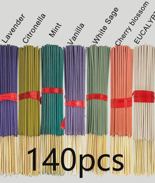 140 Geurkaarsen (7 Sets) - Diverse Aroma's voor Ontspanning en Sfeer
