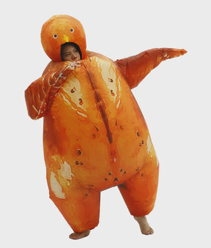 Opblaasbaar Kalkoen Kostuum Volwassenen - Grappig Mascot voor Feestjes & Carnavals