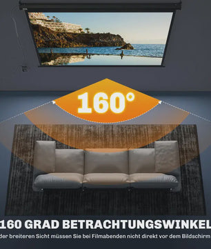 Elektrisch Projectiescherm 84 Inch 4:3 - 171x130 cm - Inclusief Afstandsbediening