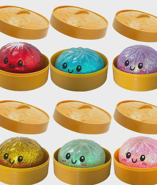 Glitter Dumpling Squishy: Zachte Stressbal voor Eindeloos Speelplezier