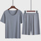 Heren Pyjama Set: IJssilke Korte Mouw & Short - Zomer Comfort