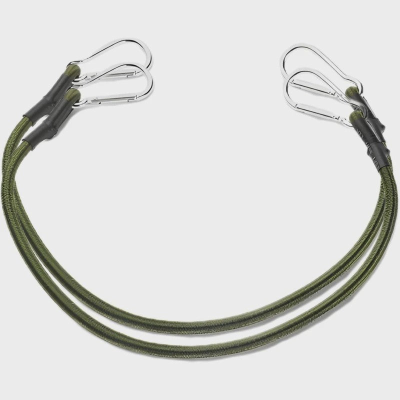 2x Elastisch Touw met Aluminium Haak - 8mm Schokabsorberend Bindtouw voor Outdoor & Camping