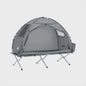 SoBuy 3-in-1 Camping Tent voor 1 Persoon - Groen met Lamp- en Schoenenopslag