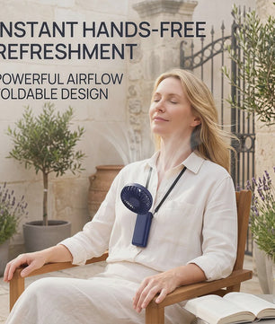 Draagbare USB Handventilator - Opvouwbaar, 3-in-1 Mini Bureauventilator met LED Display en 5 Snelheden