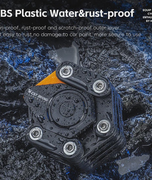 WEST BIKING Fiets Vouwslot met 4 Cijfers Code - Anti-diefstal & Draagbaar