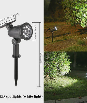 Solar LED Spot Verlichting - Waterdichte Buitenlamp voor Tuin, Pad & Landschap