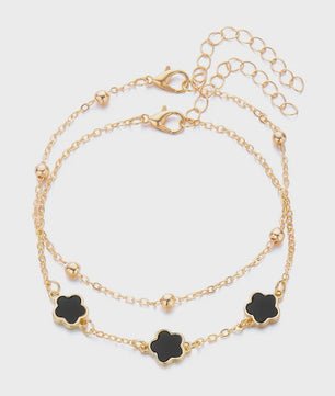 Vintage Boho Ankelbandje met Hartjes & Kristallen - Kleurrijk Zomer Sieraden voor Dames