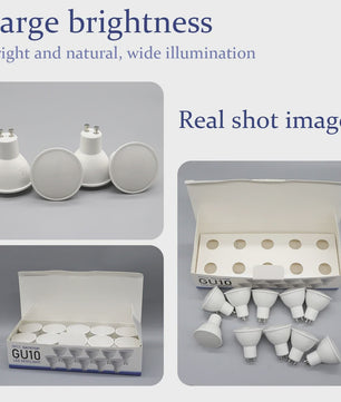 10x GU10 LED Spot Lamp 3W - Kies Warm Wit, Neutraal Wit of Koel Wit (3000K-6000K)