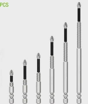 6-delige Magnetische Impact Schroefbits Set - Heavy Duty S2 Staal, Anti-slip & Schokbestendig