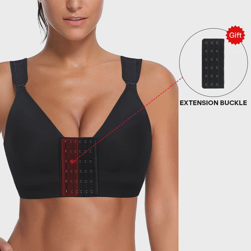 Naadloze Push-Up BH met Voorsluiting - Comfort & Steun voor Sport en Herstel