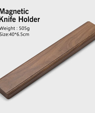 Magnetische Messenhouder 40cm - Massief Walnoothout met Sterke Magneet - Keuken Organizer