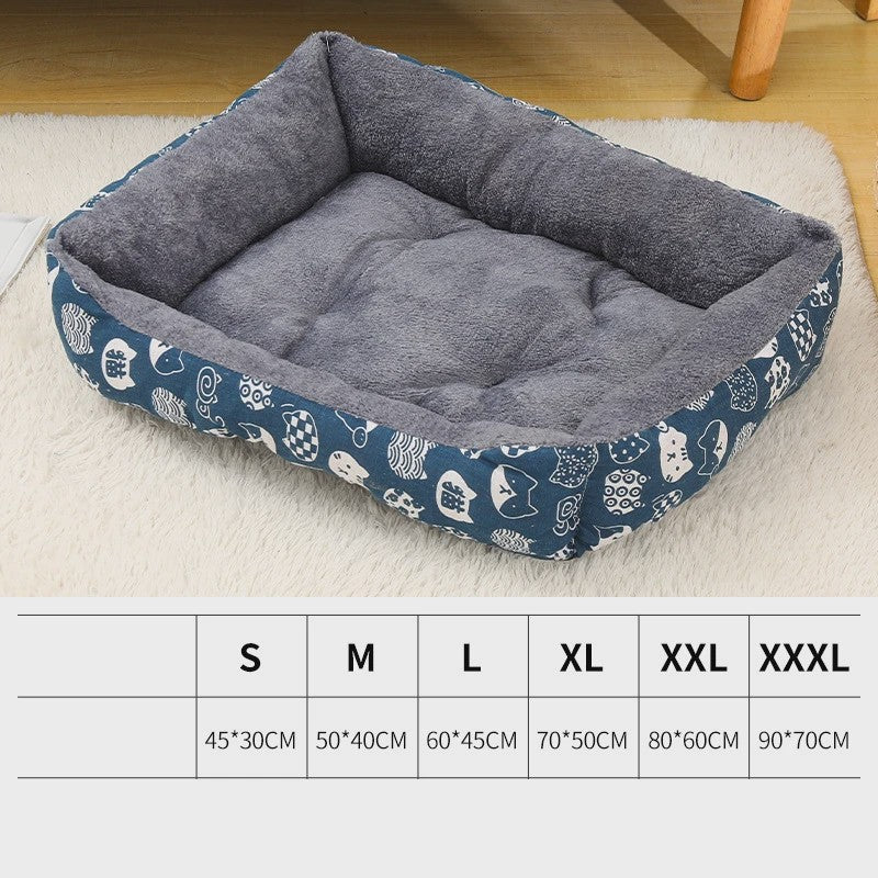 Warm Winter Huisdier Bed - Comfortabel Hondenkussen & Kattenmand voor Puppy's en Grotere Honden