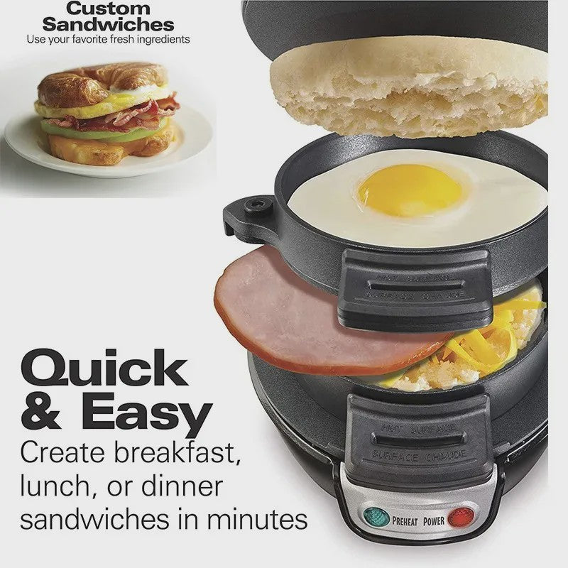 Multifunctionele Sandwichmaker: Hamburgers, Pannenkoeken & Gebakken Eieren Maken