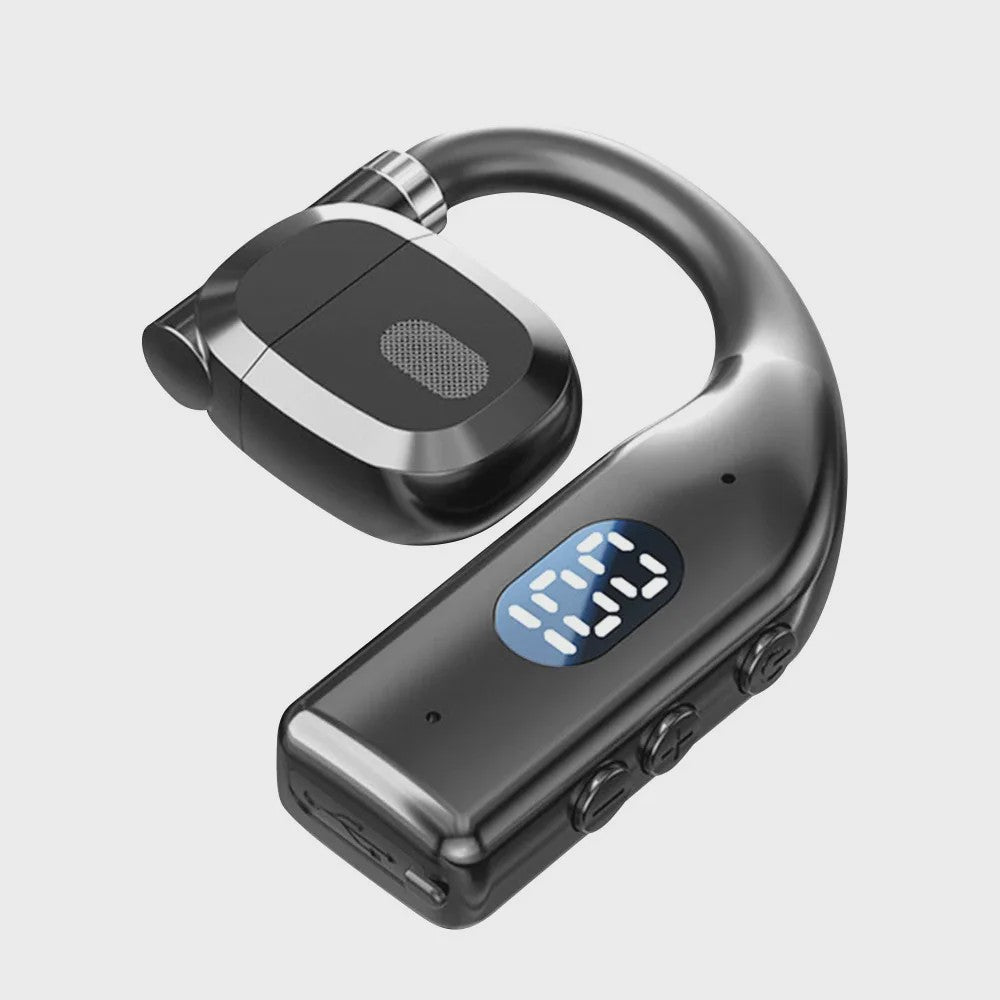 Draadloze Air Conduction Oordopjes met Bluetooth 5.3, LED Display & Noise Cancelling